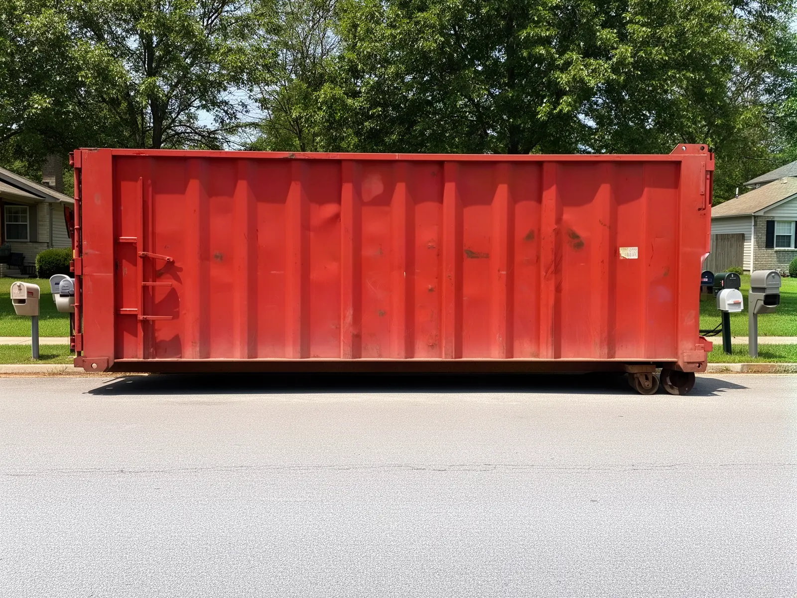 Roll-off dumpster from Pittman Dumpster Rental Solutions in Westlake, OH